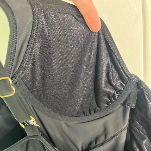 NEW Dreamsuit by Miracle Brands Black Slimming Control Underwire Swim Dress 10 - Picture 6 of 10